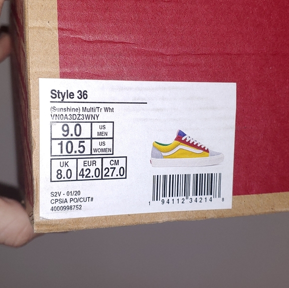 Multicolored color block sk8 low top vans - Picture 8 of 9